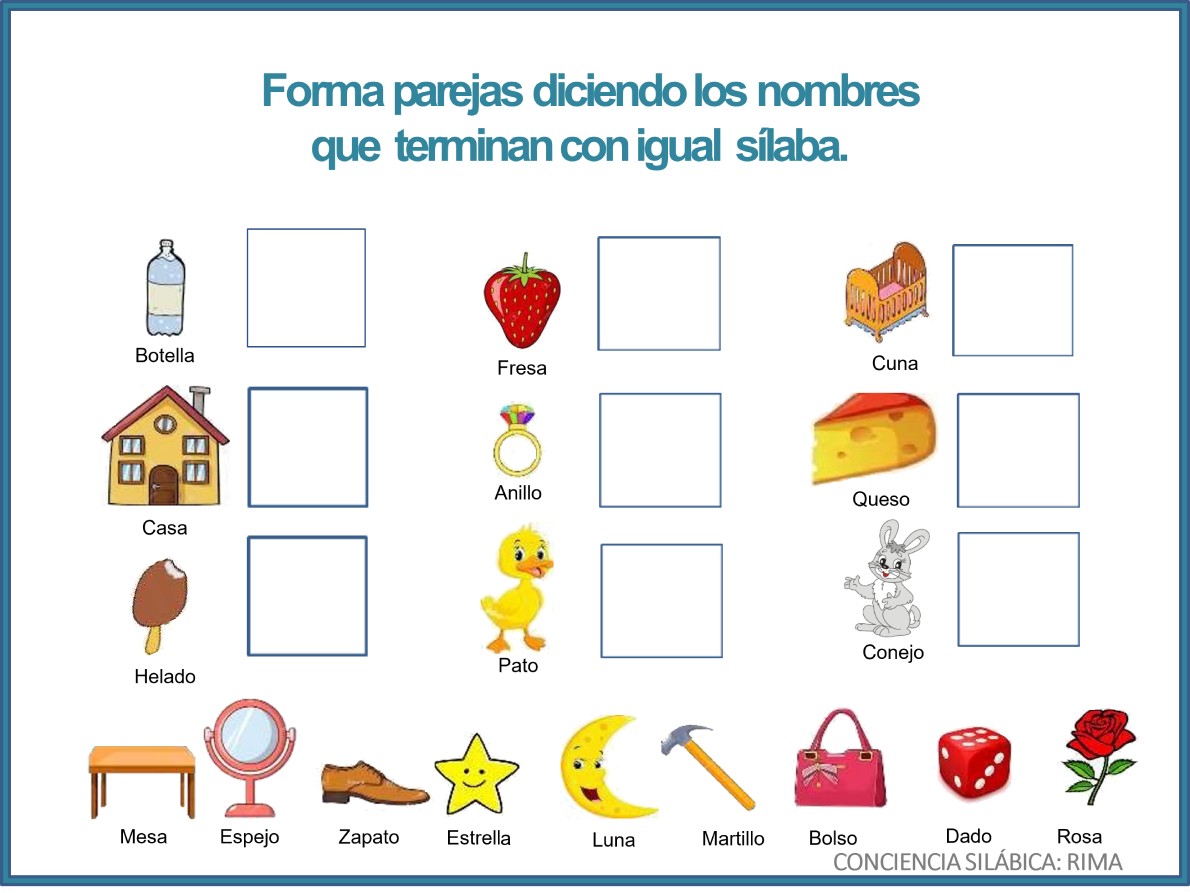 Ejercicios De Rimas Para Niños De Primaria Educatrami 8648